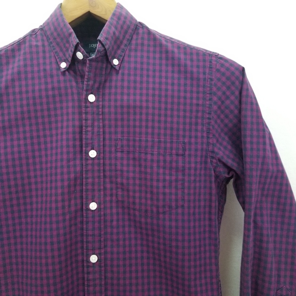J. Crew Men's XS Long Sleeve Gingham